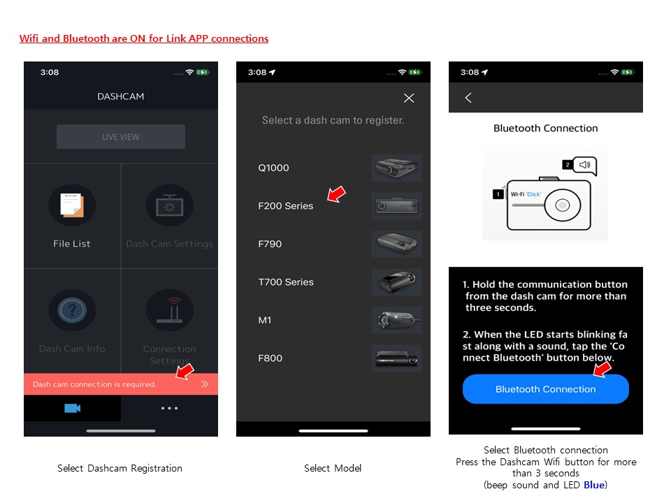 Thinkware Dashcam Link - Android] How to Connect via Wi-Fi and